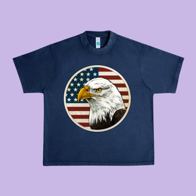 American Bald Eagle Urban Heavy Tee Designed By Jasminsmagicworld