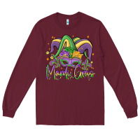 Burgundy mardi gras Long Sleeve Tee - MaliasSmallBusiness