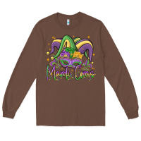 Chestnut mardi gras Long Sleeve Tee - MaliasSmallBusiness