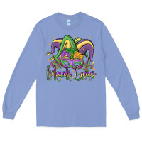 Colony Blue mardi gras Long Sleeve Tee - MaliasSmallBusiness