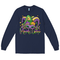 Navy mardi gras Long Sleeve Tee - MaliasSmallBusiness