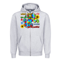 Heather Grey what makes you different is what makes  you beauti Zipper Hoodie - LillyAllenDesigns
