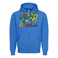 True Royal what makes you different is what makes  you beauti Zipper Hoodie - LillyAllenDesigns