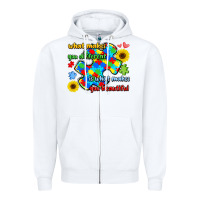 White what makes you different is what makes  you beauti Zipper Hoodie - LillyAllenDesigns