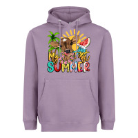 Lavender My first summer baby cow Heavyweight Hoodie - NancyCooperArtShop