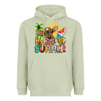 Matcha My first summer baby cow Heavyweight Hoodie - NancyCooperArtShop