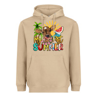 Mushroom My first summer baby cow Heavyweight Hoodie - NancyCooperArtShop