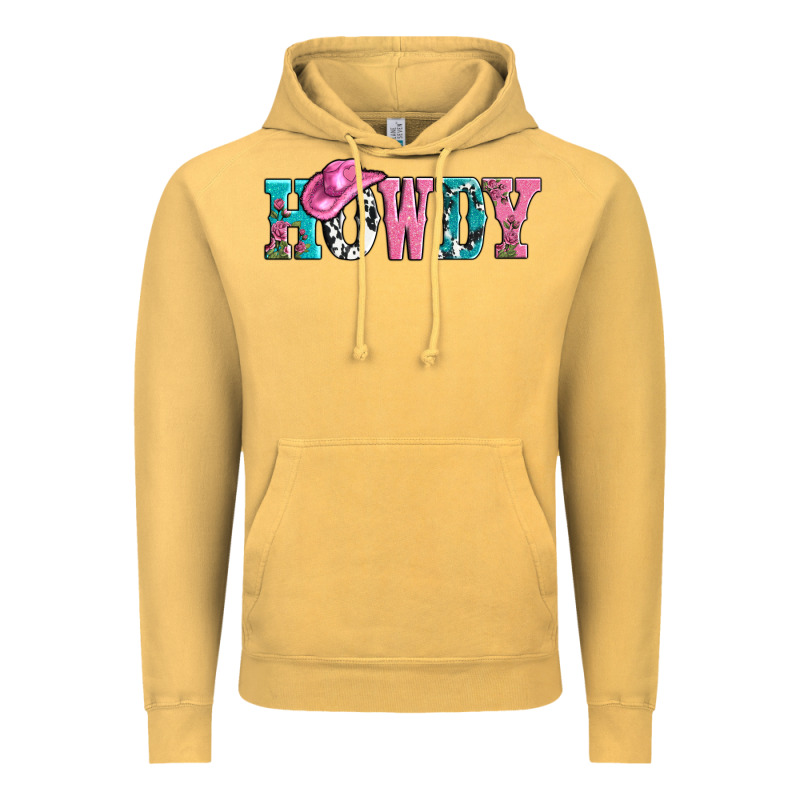 Valentines Day Howdy And Heart Gift Vintage Hoodie by AdoDesignShop | Teevron
