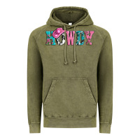 Vintage Olive valentines day howdy and heart gift Vintage Hoodie - AdoDesignShop