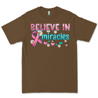 Cacao believe in miracles with ribbon Premium Tee - HRA Design Shop