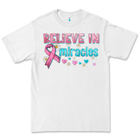 White believe in miracles with ribbon Premium Tee - HRA Design Shop