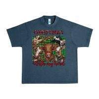 Midnight Navy christmas with my herd cows Urban Heavy Tee - BarkalooDesign