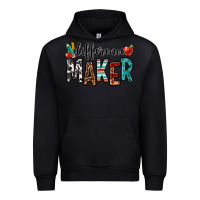 Black difference maker teacher Urban Hoodie - OliviaCreatesArt