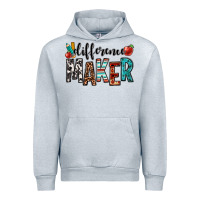 Heather Grey difference maker teacher Urban Hoodie - OliviaCreatesArt