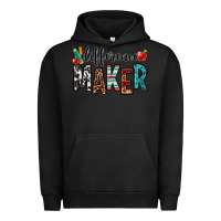 Pigment Black difference maker teacher Urban Hoodie - OliviaCreatesArt