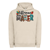 Pigment French Oak difference maker teacher Urban Hoodie - OliviaCreatesArt