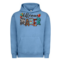 Pigment Pebble Blue difference maker teacher Urban Hoodie - OliviaCreatesArt
