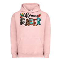 Pigment Salmon difference maker teacher Urban Hoodie - OliviaCreatesArt