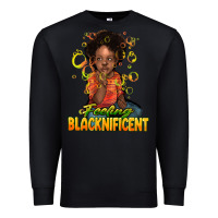 Black feeling blacknificent Premium Sweatshirt - NancyCooperArtShop