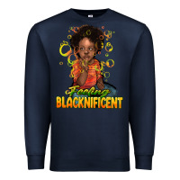Navy feeling blacknificent Premium Sweatshirt - NancyCooperArtShop