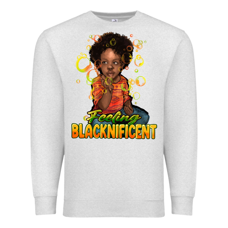 Feeling Blacknificent Premium Sweatshirt by NancyCooperArtShop | Teevron