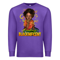 Purple feeling blacknificent Premium Sweatshirt - NancyCooperArtShop