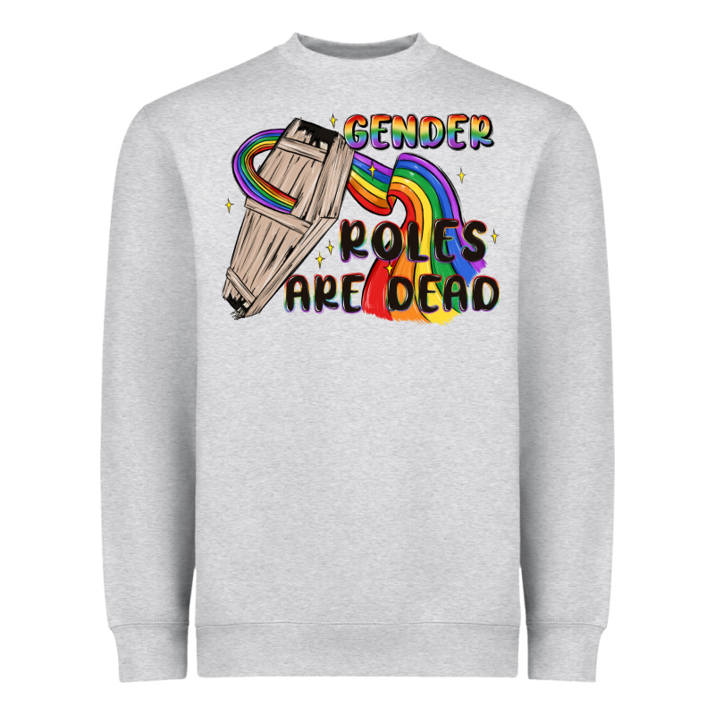 Gender Roles Are Dead Heavyweight Sweatshirt by MaliasSmallBusiness | Teevron