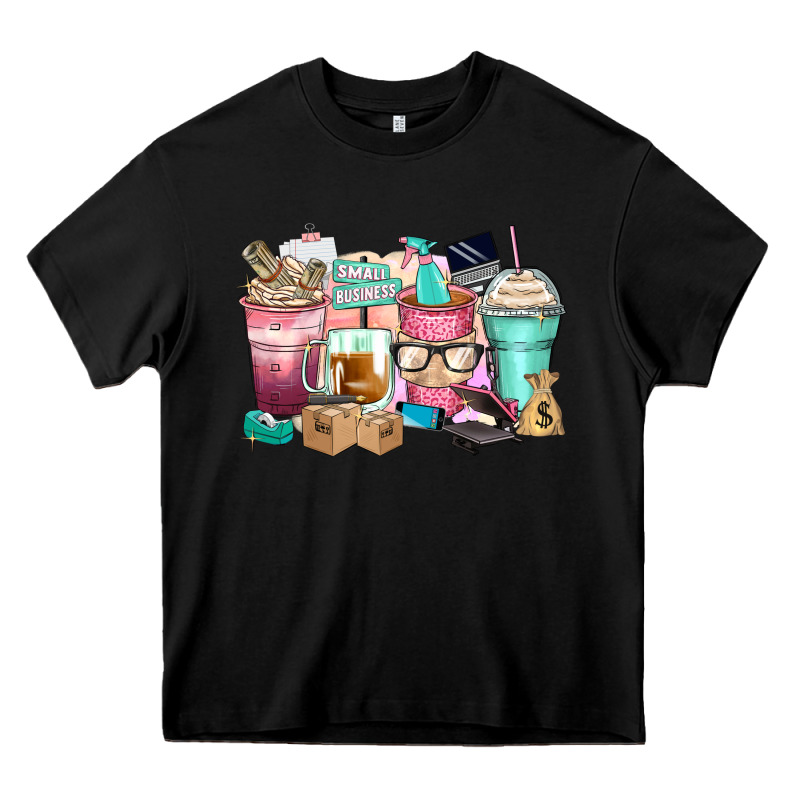 Small Business Coffee Cups Heavy Core Tee by Zillion Design Studio | Teevron
