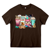 Chocolate Brown small business coffee cups Heavy Core Tee - Zillion Design Studio
