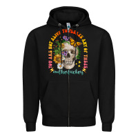 Black not alive to please Zipper Hoodie - LillyAllenDesigns