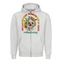 Dove Grey not alive to please Zipper Hoodie - LillyAllenDesigns