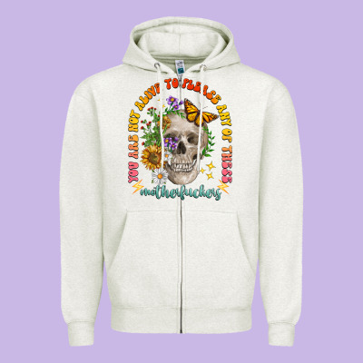 Not Alive To Please Zipper Hoodie Designed By Lillyallendesigns