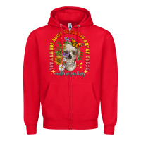 Red not alive to please Zipper Hoodie - LillyAllenDesigns