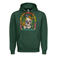 Sports Green not alive to please Zipper Hoodie - LillyAllenDesigns