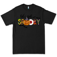 Black Let's Get Spooky Premium Tee - CowhideDigitalArt