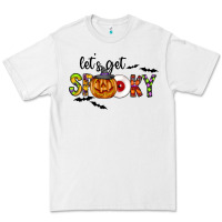 White Let's Get Spooky Premium Tee - CowhideDigitalArt