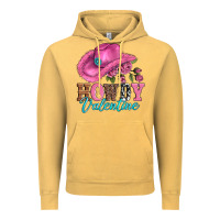 Vintage Mustard valentines day cowgirl hat and howdy Vintage Hoodie - AdoDesignShop