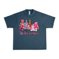 Midnight Navy tis the season pink christmas Urban Heavy Tee - AdoDesignShop