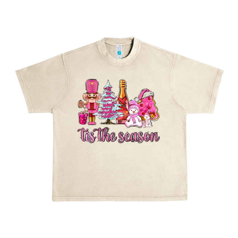 Tis The Season Pink Christmas Urban Heavy Tee by AdoDesignShop | Teevron