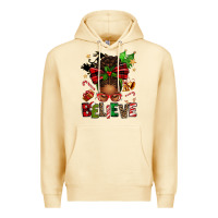 Pina Colada christmas believe afro messy bun Premium Hoodie - texasbilliewilder