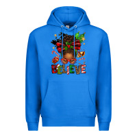 True Royal christmas believe afro messy bun Premium Hoodie - texasbilliewilder