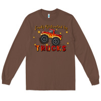Chestnut easily distracted by trucks Long Sleeve Tee - MaliasSmallBusiness