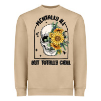 Mushroom mentally ill but totally chill Heavyweight Sweatshirt - MaliasSmallBusiness