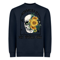 Navy mentally ill but totally chill Heavyweight Sweatshirt - MaliasSmallBusiness