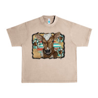 French Oak western wreath baby calf Urban Heavy Tee - BarkalooDesign