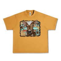 Peanut Butter western wreath baby calf Urban Heavy Tee - BarkalooDesign