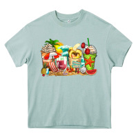 Arona summer vibes coffee cups Heavy Core Tee - Zillion Design Studio