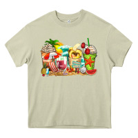 Mossy summer vibes coffee cups Heavy Core Tee - Zillion Design Studio