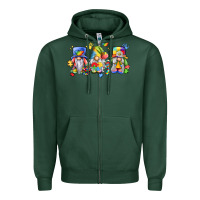 Sports Green autism gnomes Zipper Hoodie - LillyAllenDesigns