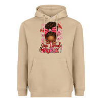 Mushroom one loved nurse afro messy bun Heavyweight Hoodie - texasbilliewilder